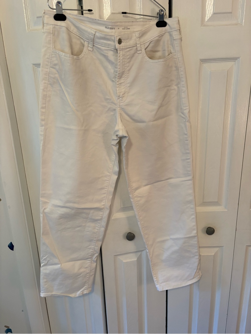Old Navy Women’s  High Rise Wow Loose White Jeans